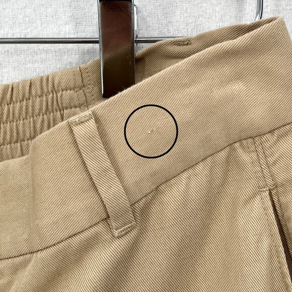 COS Straight Leg Twill Chino pants Men 30R Light Tan Elastic Pockets Lightweight - Picture 9 of 13